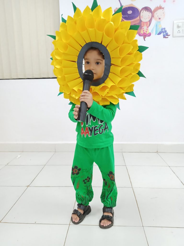 Girls And Boys Kids Red Flower Fancy Dress Costume at Rs 600/piece in Delhi