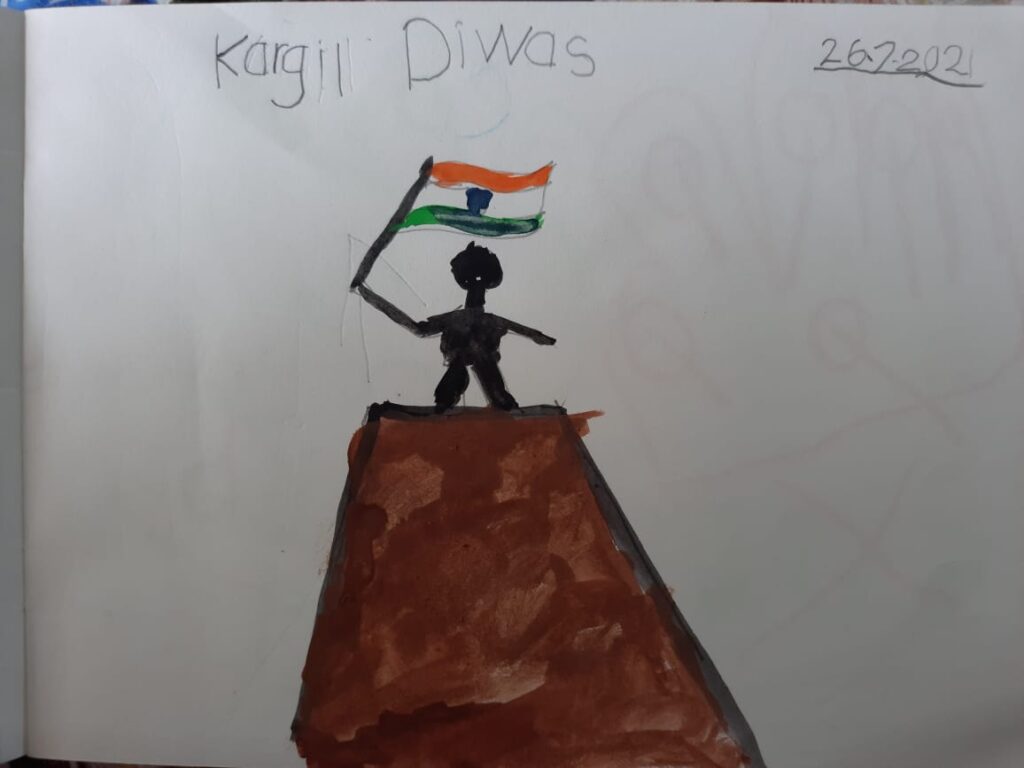 Drawing on Kargil Vijay Diwas ll Poster on Kargil Vijay Diwas ll easy  drawing ll #kargilvijaydiwas - YouTube